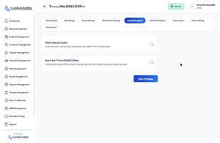 Lunivo POS customer loyalty and rewards